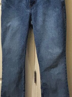 Arizona Jean Co Jeans Womens 9 Juniors Blue Distressed High Rise Bootcut Stretch